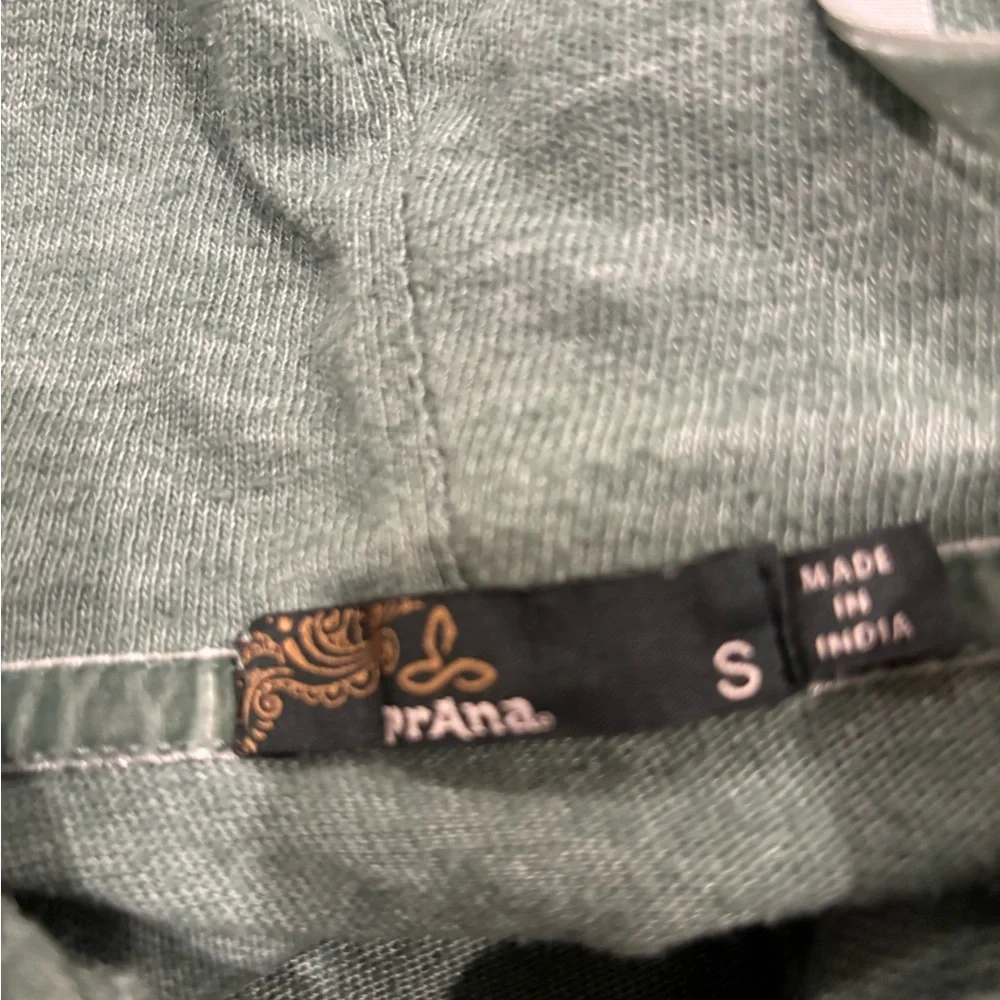 Prana Seafoam Green Hooded Henley Sweatshirt - Picture 5 of 5